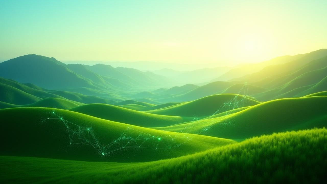 自然と技術が融合した風景